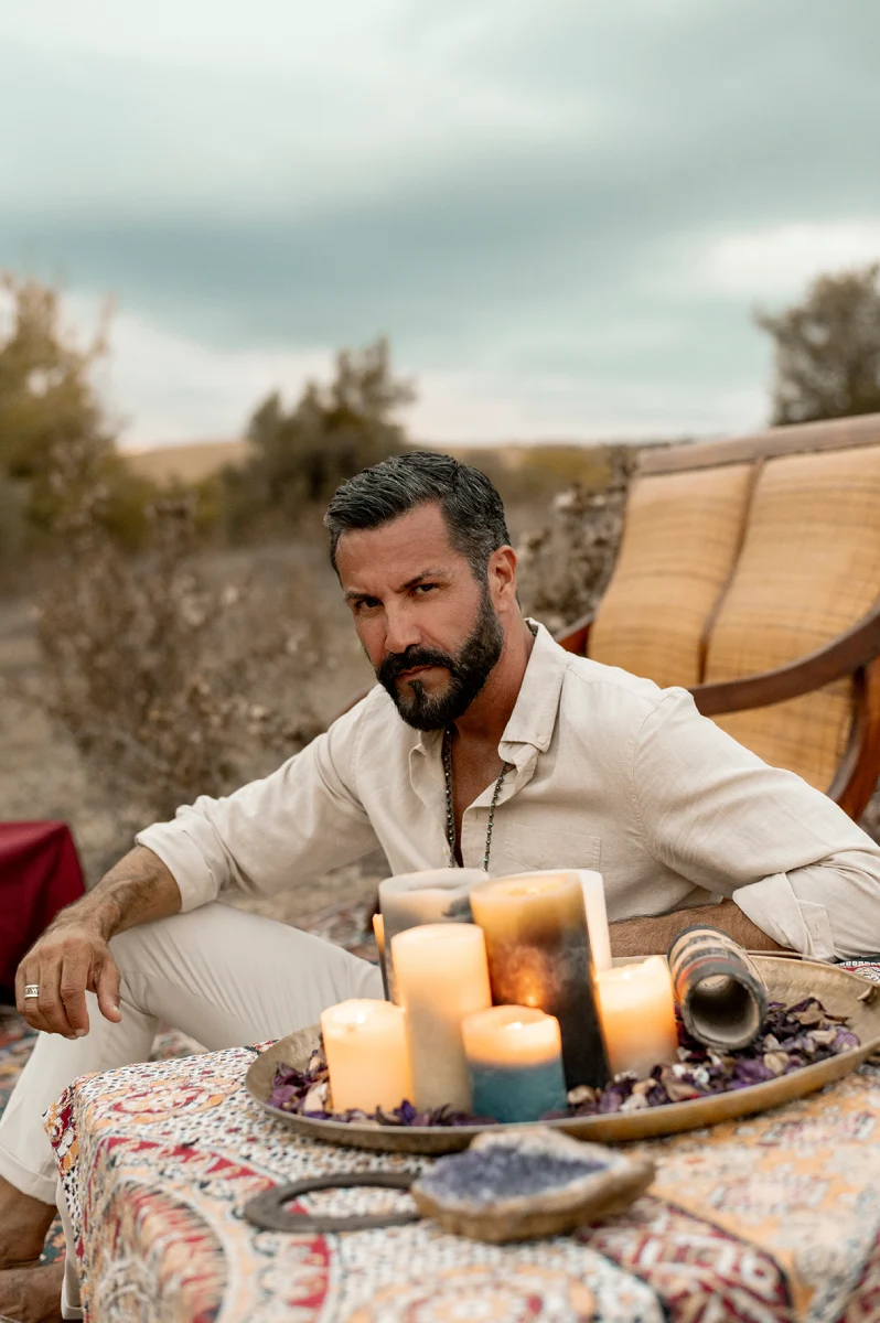 Camouflage luxury casual shirt styled outdoors with premium Italian craftsmanship